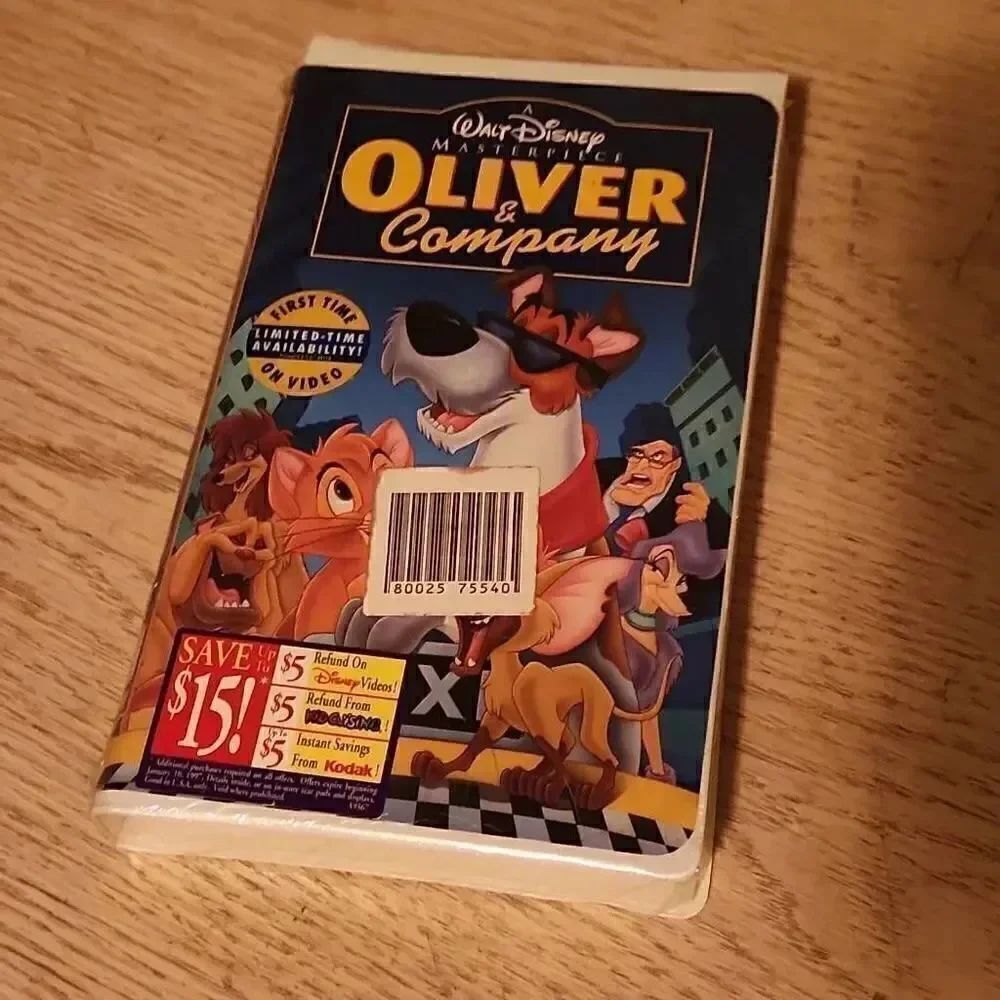 Walt Disney Oliver & Company vhs clamshell NEW